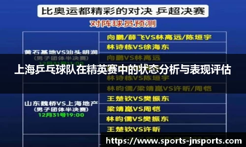 上海乒乓球队在精英赛中的状态分析与表现评估